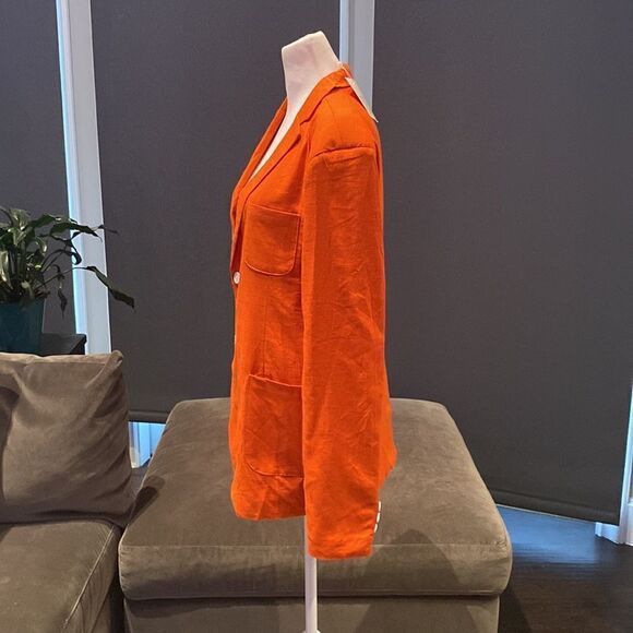 Men’s Orange Lightweight Slim Fit 2 Button Casual Jacket Size S NWT - Picture 3 of 11